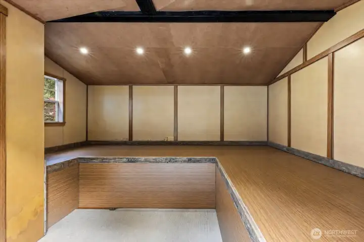 interior of shed