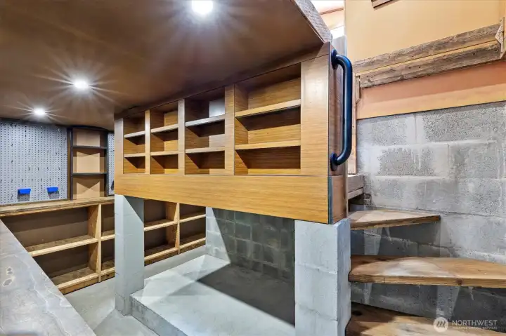 shed underground storage area