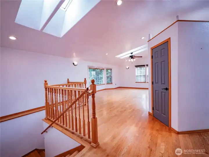 HEAD DOWNSTAIRS TO THE GARAGE AND SHOP SPACE