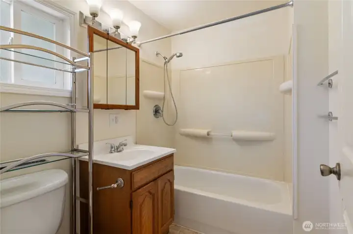 Bathroom on main floor. Bathroom on main floor.