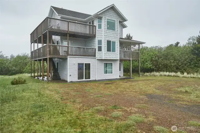 Front , left side of home