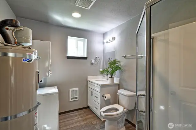 Studio 3/4 bathroom and laundry