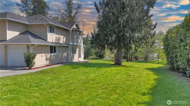 Private with large hedge