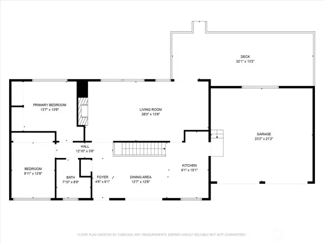 Floor plan daylight basement.