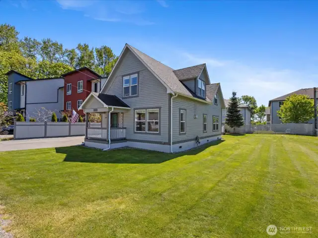 Super cute, Craftsman style with plenty of  room to build additional garage, or ADU.