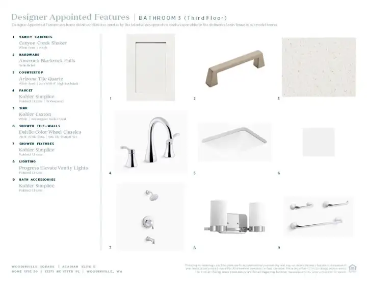 Designer appointed interior selections