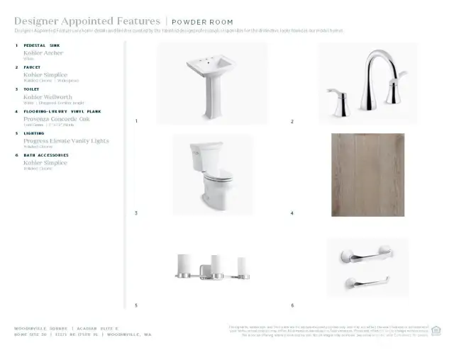 Designer appointed interior selections