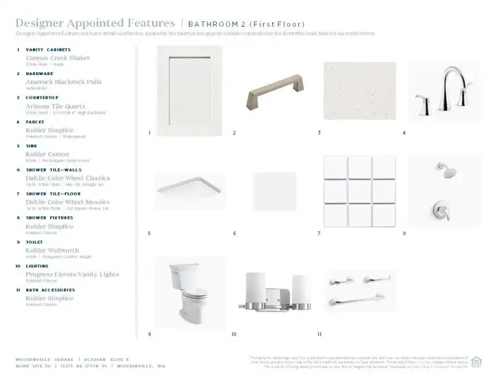 Designer appointed interior selections