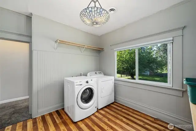 Main level laundry / office room