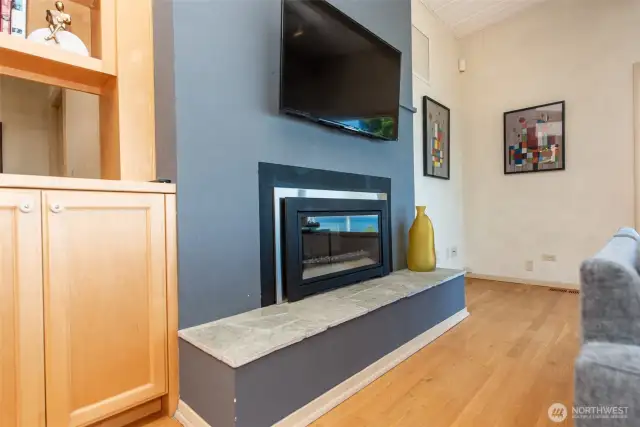 Enjoy the gas fireplace on stormy winter evenings!