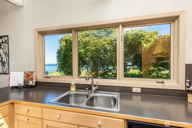 Dishes won't seem so daunting with these views!