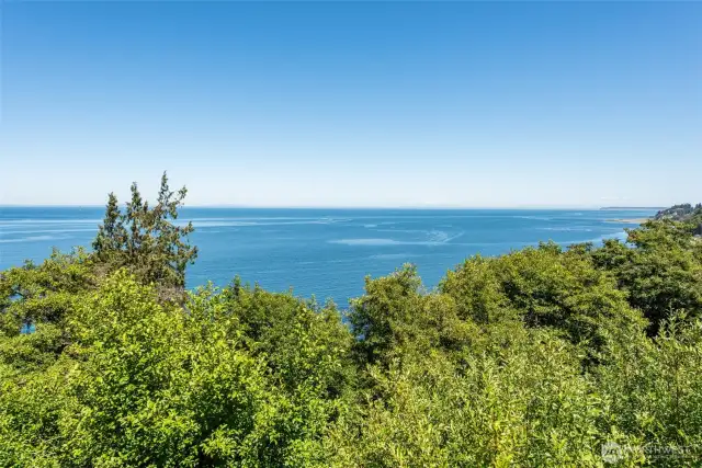 You can see Protection Island on the far right with a clear day