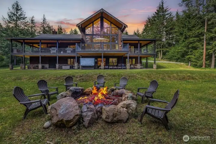 The Grand Manifest Lodge from fire pit