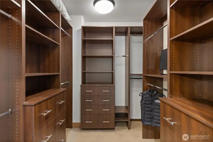 Primary closet