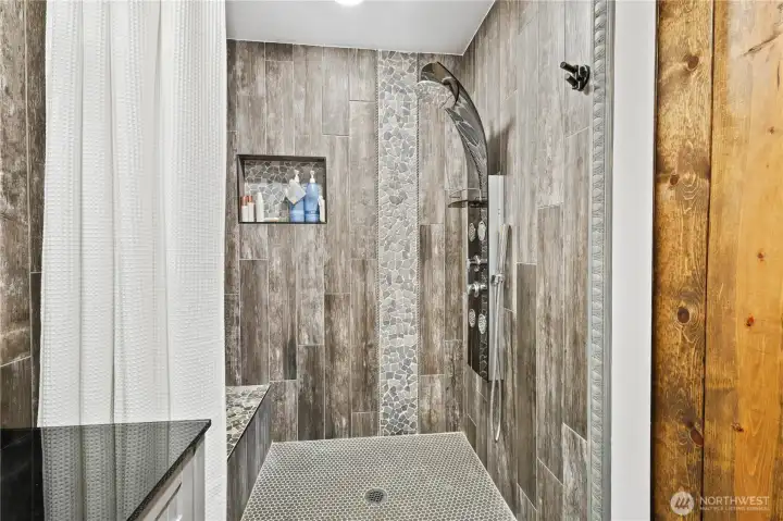 High tech shower system