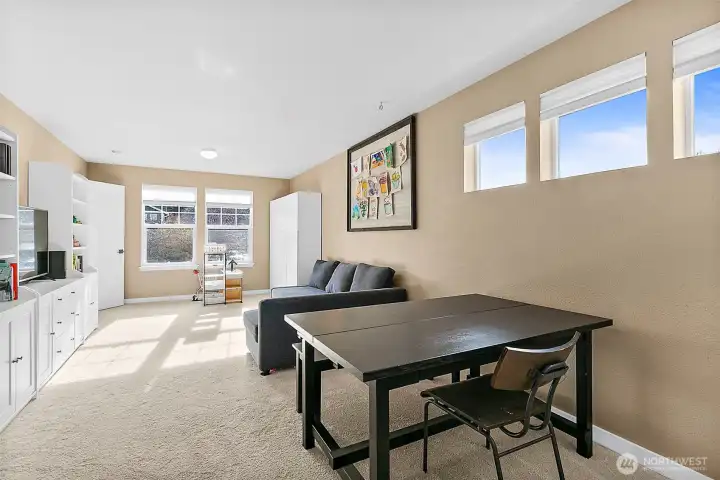 New plush, high-quality carpet extends throughout the home, enhancing warmth & style.