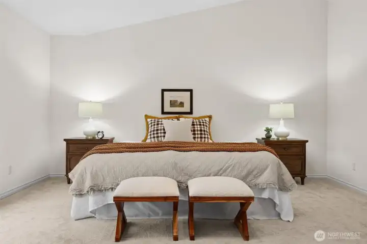 Primarily yours with gracious Vaulted Ceilings