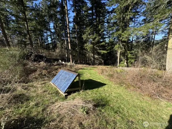 Use the solar array to charge the battery for the water pump.