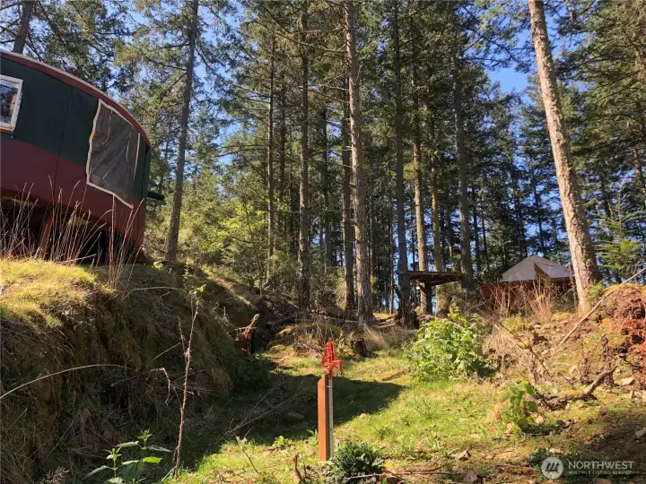 Water is on the property and available for use!