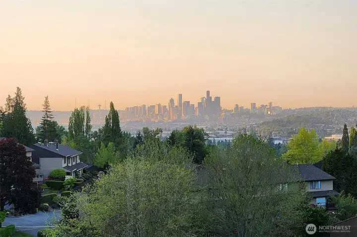 The view on a hazy day.