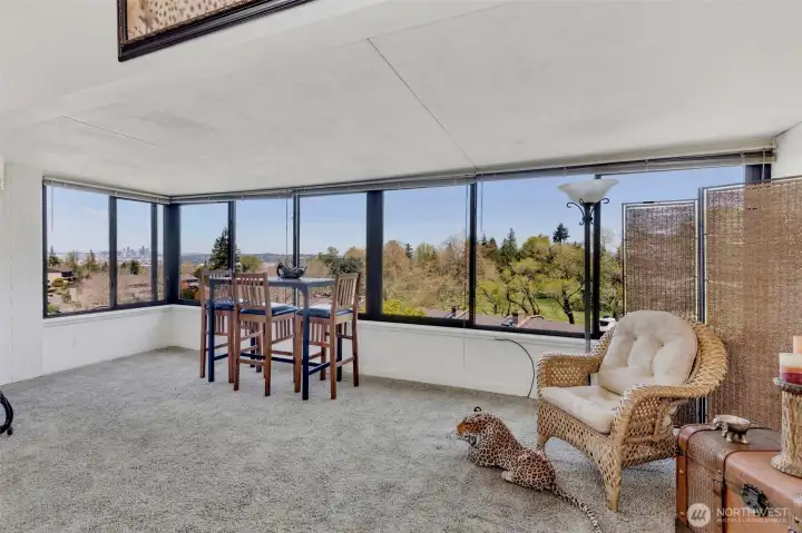 Up near the view windows (see view from those windows, photos 3 thru 8).