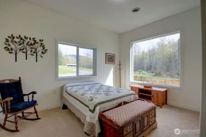 Bedroom at the end of the hallway.