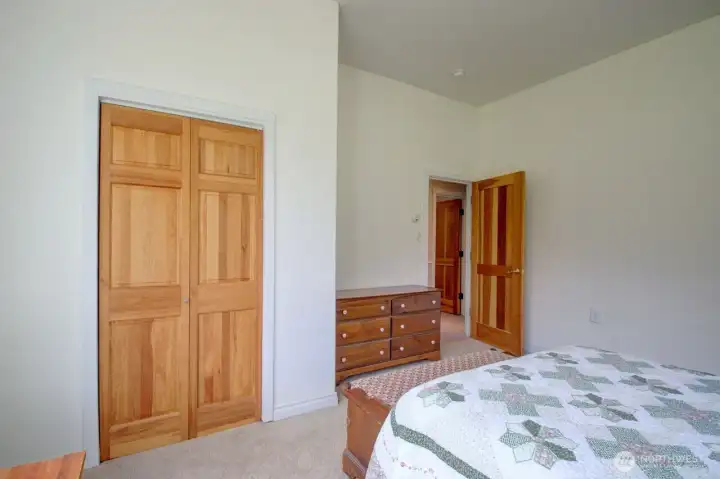 Another view of bedroom at end of the hallway.
