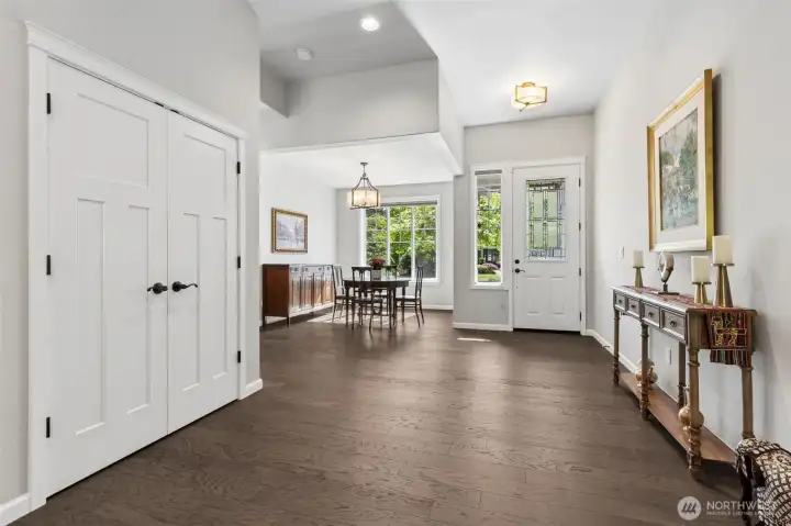 Just as your walking into your new home.