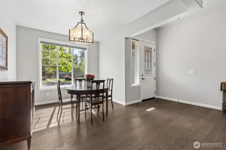 An open concept, formal dining space at the front of your new home.