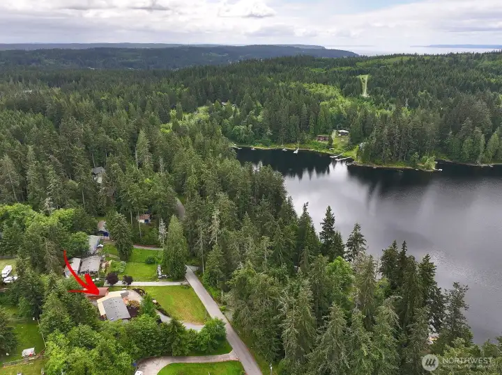 With in walking distance to the lake.