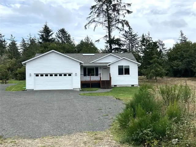 Two car attached garage, 3 bedrooms, 2 full baths.