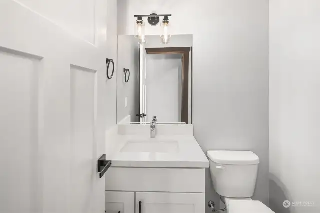 Half bath on main level of home