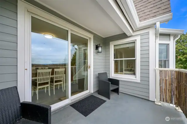 Private deck to enjoy the expansive views.