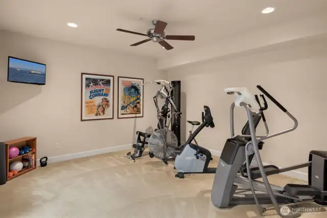 Your own personal gym space,
