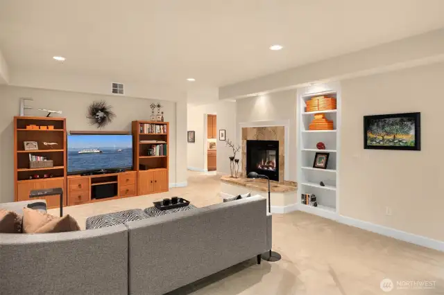 Large living spaces for entertaining.