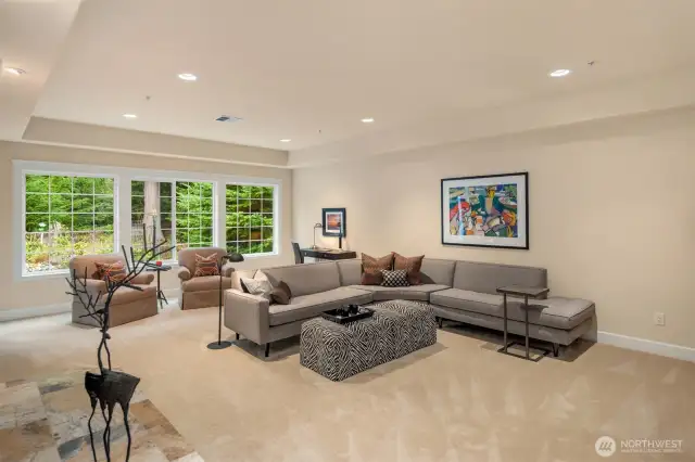 Open and and flowing with natural light.