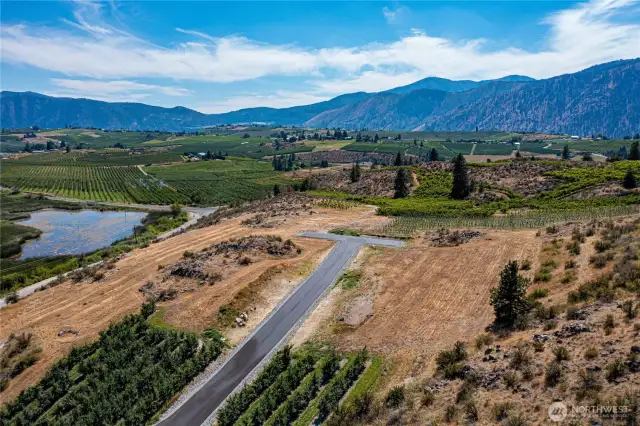 Underground Power, Fiber, Domestic and Irrigation Water are to each lot.