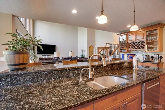 Preparing meals will be a delight with counter seating for all! Turn on the game, and let the fun begin!