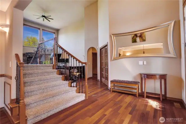 Let's head upstairs. The carpet was replaced about four years ago!