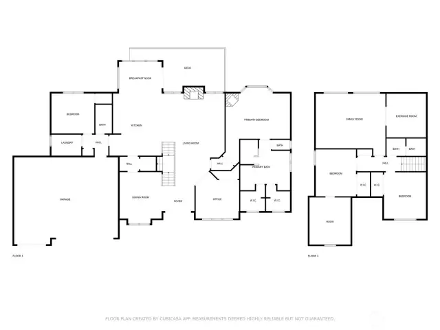 Floor plans make planning easy!
