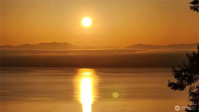 In the morning wake to amazing sunsets out your windows, always setting the mood for another glorious day.
