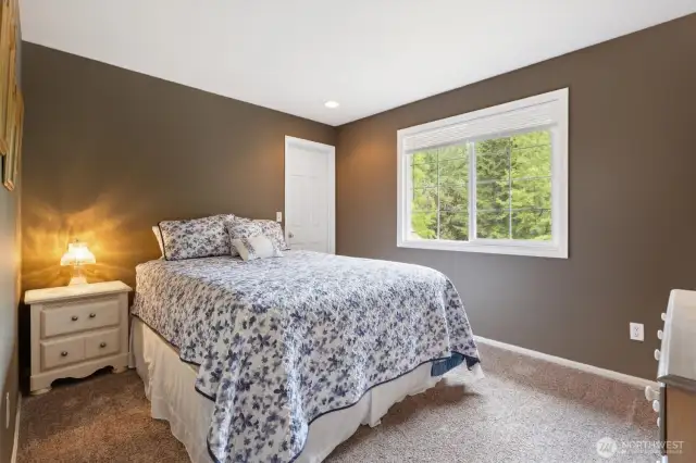 Second bedroom also features generously sized closet