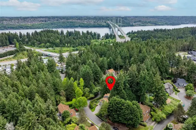Just minutes from the Tacoma Narrows Bridge and Hwy 16