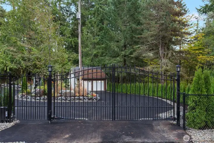 Gated entrance Gated entrance