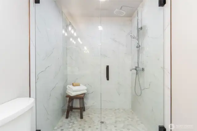 Master shower