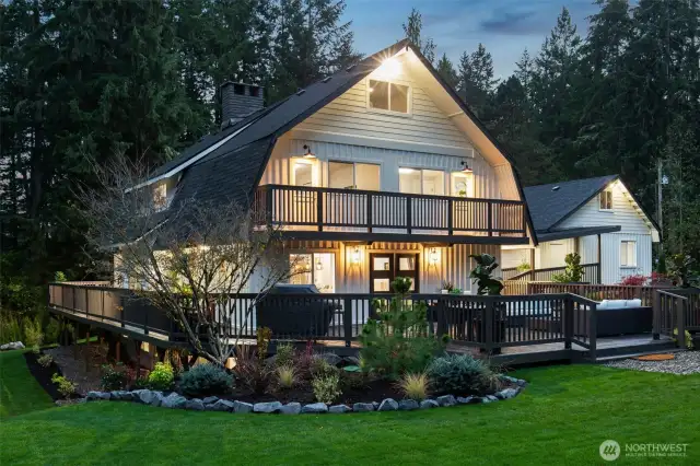 Home sparkling at night