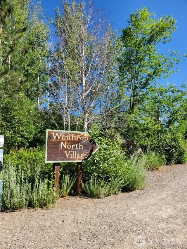 Walking entrance to Winthrop's North Village community