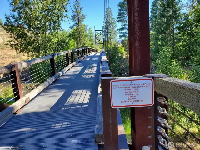 Winthrop North Village pedestrian bridge to Lot 25 walking community is dreamy.