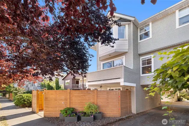 Townhome with Private, Fully Enclosed Fenced Patio