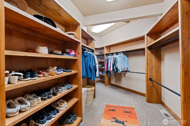 main floor primary closet